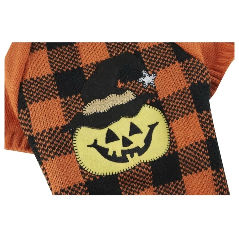 P5 NIB  Lanyarco Pumpkin‎ Dog Halloween Sweater - Size: Medium